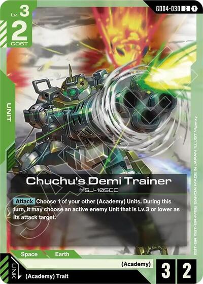 Chuchu's Demi Trainer Phantom Aria Common Gundam card — value and price