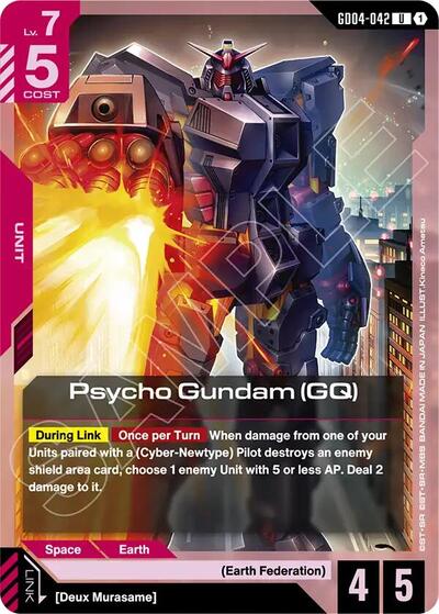 Psycho Gundam (GQ) card