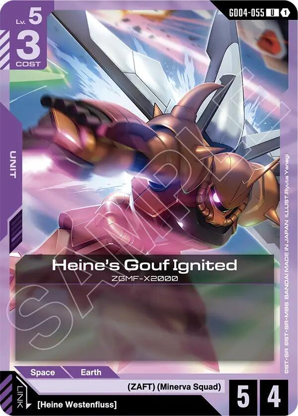 Heine's Gouf Ignited - Phantom Aria - Gundam Card Game - TCGplayer.com