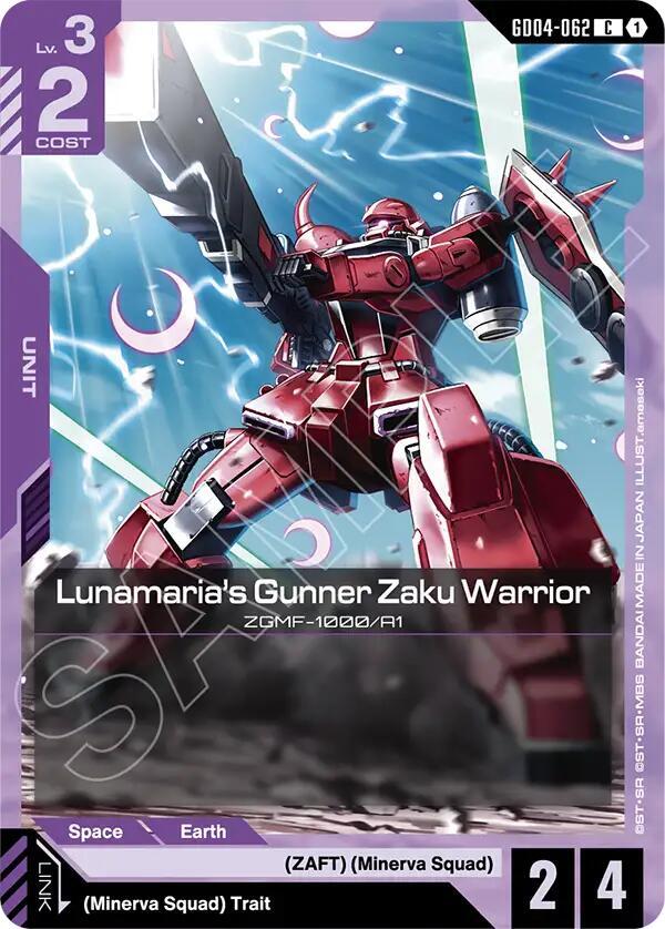 Lunamaria's Gunner Zaku Warrior - Phantom Aria - Gundam Card Game