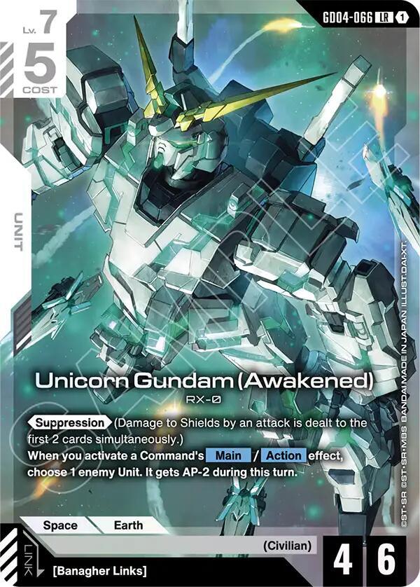 Unicorn Gundam (Awakened) - Phantom Aria - Gundam Card Game