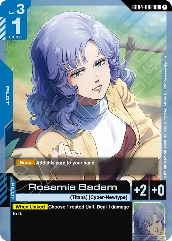 Rosamia Badam - Phantom Aria - Gundam Card Game - TCGplayer.com
