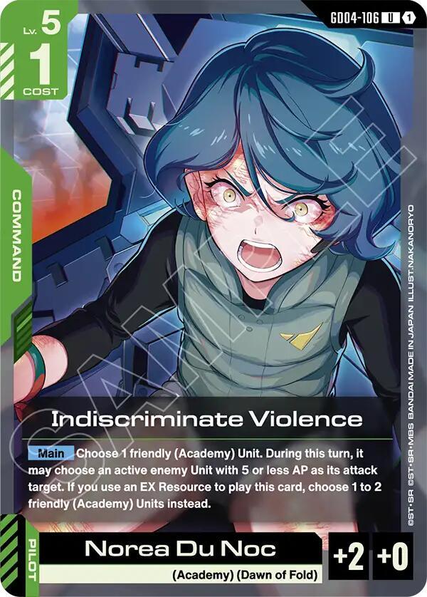 Indiscriminate Violence - Phantom Aria - Gundam Card Game