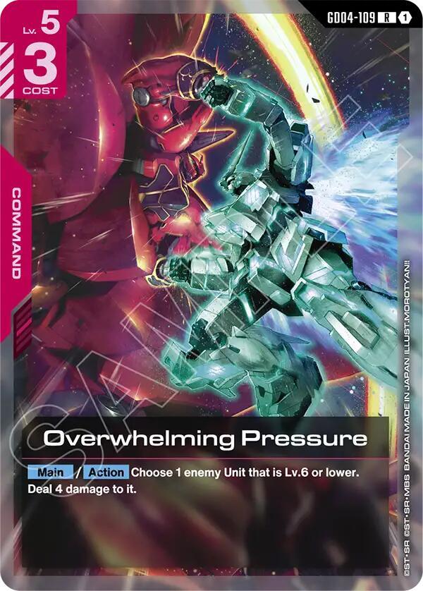 Overwhelming Pressure - Phantom Aria - Gundam Card Game
