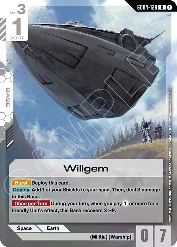 Willgem - Phantom Aria - Gundam Card Game - TCGplayer.com