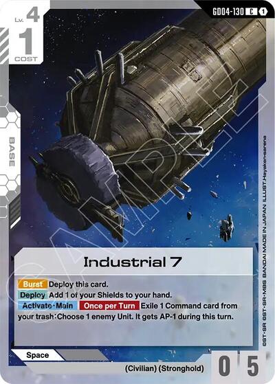 Industrial 7 Phantom Aria Common Gundam card — value and price