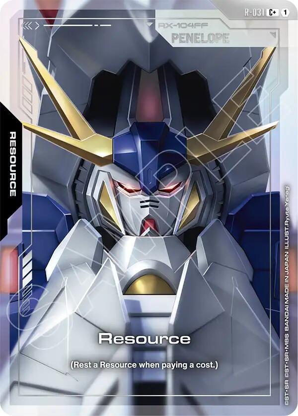 Resource (R-031) (C+) - Phantom Aria - Gundam Card Game