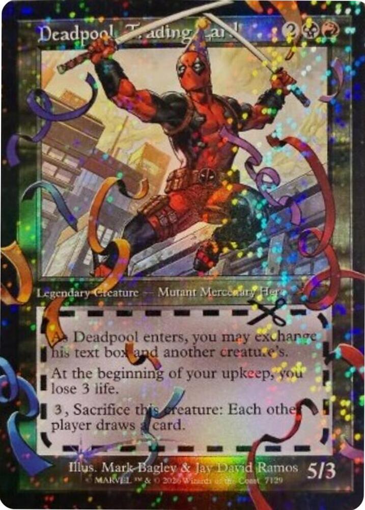 Deadpool, Trading Card (7129) (Pool Party Foil) - Secret Lair Drop