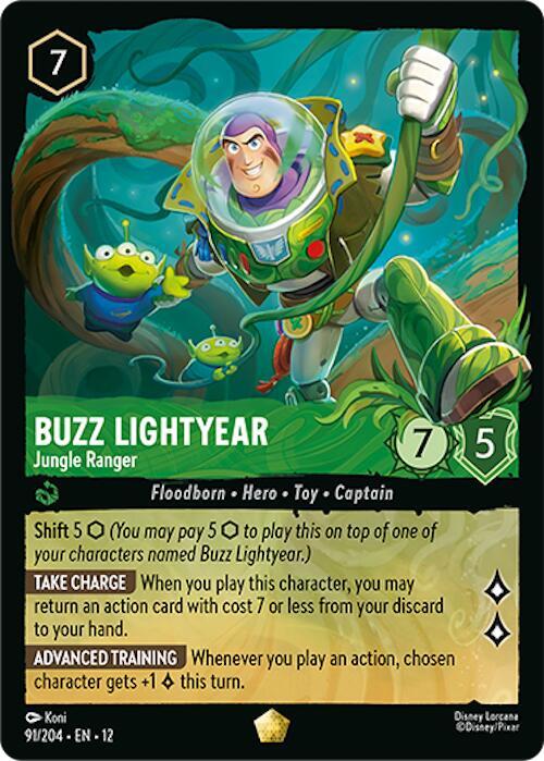 Buzz Lightyear - Jungle Ranger - Premium Disney Lorcana Trading Cards and Booster Packs