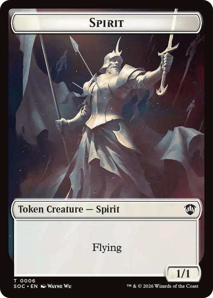 Spirit (0006) // Illusion Double-Sided Token - Commander: Secrets