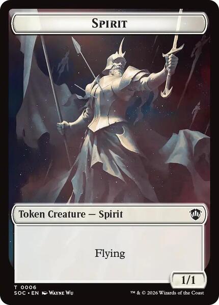 Spirit (0006) // Illusion Double-Sided Token - Commander: Secrets