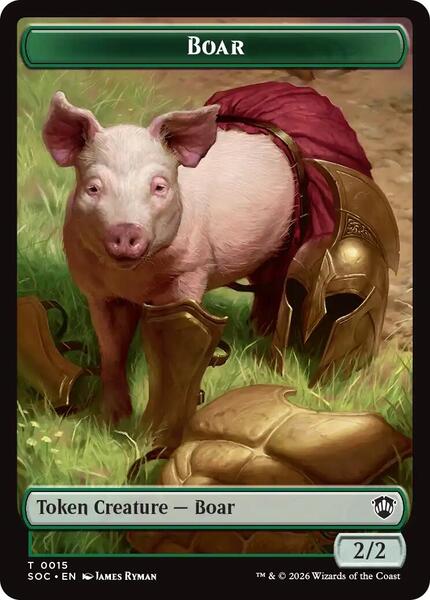 mtg boar cards Magic The Gathering - Token (8/11) Boar attacks Curse of swine help :