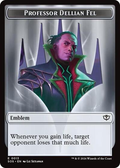 Emblem Professor Dellian Fel Pest 0008 Double Sided Token