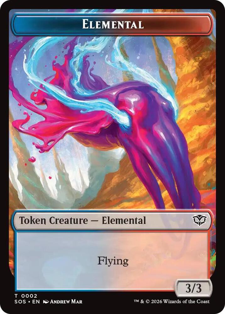 Elemental (0002) // Treasure Double-Sided Token - Secrets of