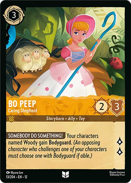 Bo Peep - Caring Shepherd - Premium Disney Lorcana Trading Cards and Booster Packs