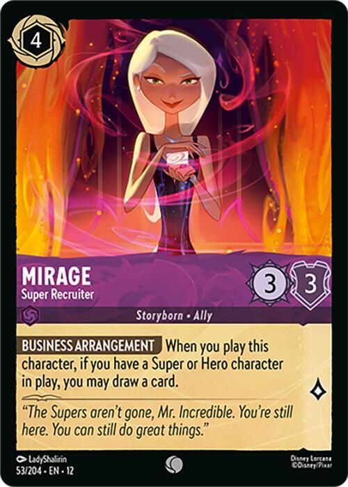 Mirage - Super Recruiter - Premium Disney Lorcana Trading Cards and Booster Packs