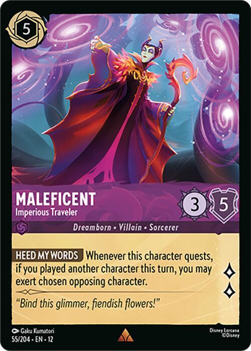 Maleficent - Imperious Traveler - Premium Disney Lorcana Trading Cards and Booster Packs