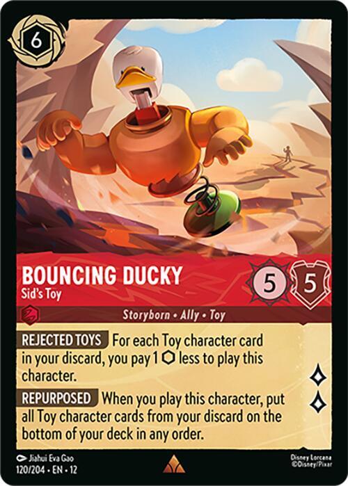 Bouncing Ducky - Sid's Toy - Wilds Unknown - Disney Lorcana