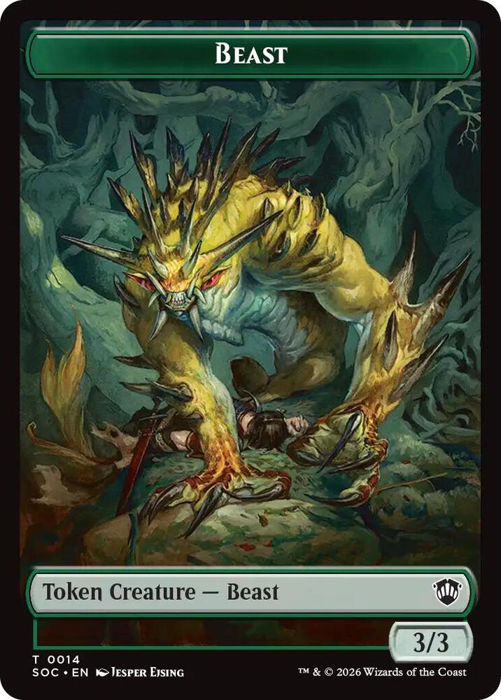Beast // Primo, The Indivisible Double-Sided Token - Commander