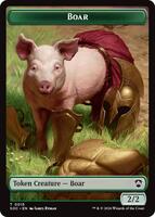 その他 L GEAR SOLID Trading Card #002 PIG Boar // Frog Lizard Double-Sided Token - Commander: Secrets of