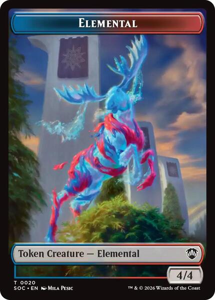 Elemental (0020) // Food Double-Sided Token - Commander: Secrets of  Strixhaven - Magic: The Gathering - TCGplayer.com