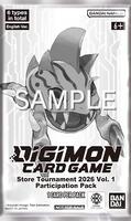 Store Tournament 2026 Vol. 1 Participation Pack - Digimon Promotion Cards - Digimon  Card Game - TCGplayer.com