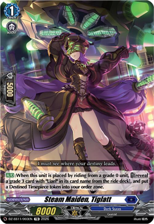 Steam Maiden, Tiglatt