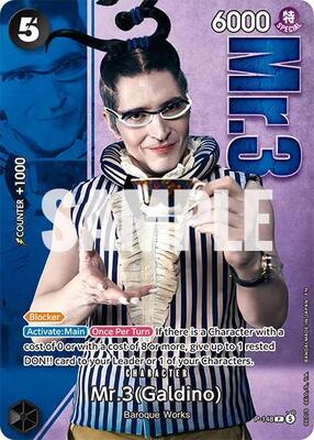Mr.3 (Galdino) - P-148 (Premium Card Collection -Live Action Edition Vol.2 Baroque Works-)