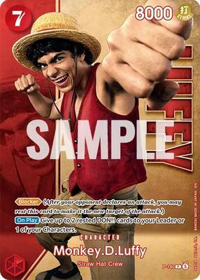 Monkey.D.Luffy - P-140 (Premium Card Collection -Live Action Edition Vol.2 Straw Hat Crew-)