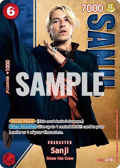Sanji - P-137 (Premium Card Collection -Live Action Edition Vol.2 Straw Hat Crew-)