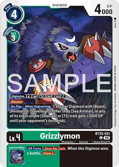 Grizzlymon BT25 051