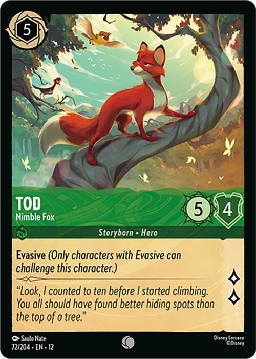 Tod - Nimble Fox - Wilds Unknown - Disney Lorcana - TCGplayer.com Tod - Nimble Fox - Wilds Unknown - Disney Lorcana - TCGplayer.com
