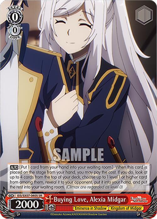 Buying Love, Alexia Midgar (SR) - The Eminence in Shadow - Weiss