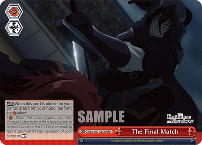The Final Match (RRR) - The Eminence in Shadow - Weiss Schwarz