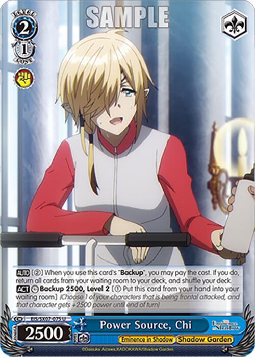 Power Source, Chi - The Eminence in Shadow - Weiss Schwarz