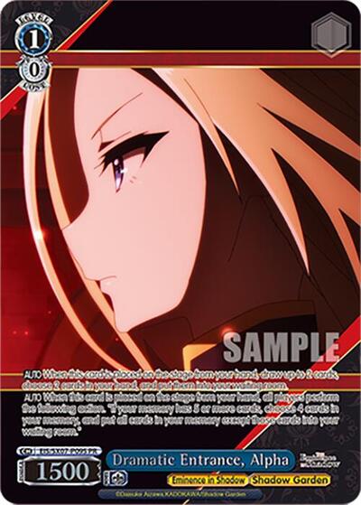 Dramatic Entrance, Alpha (PR) (Foil) The Eminence in Shadow card price