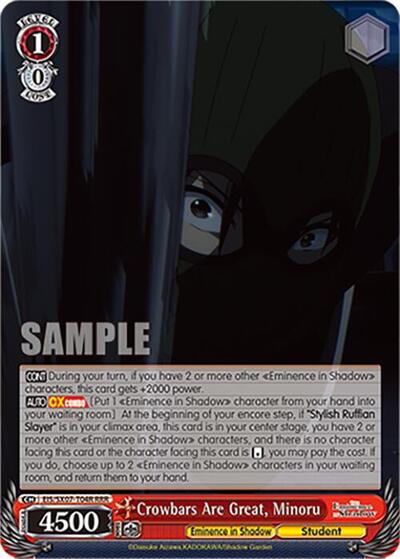 Crowbars Are Great, Minoru (RRR) The Eminence in Shadow card price