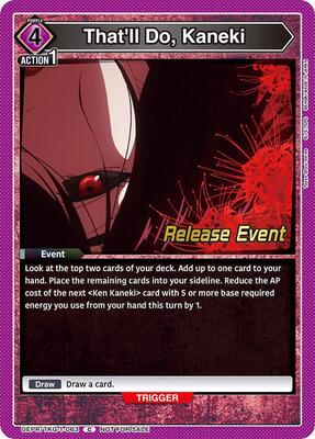 That'll Do, Kaneki