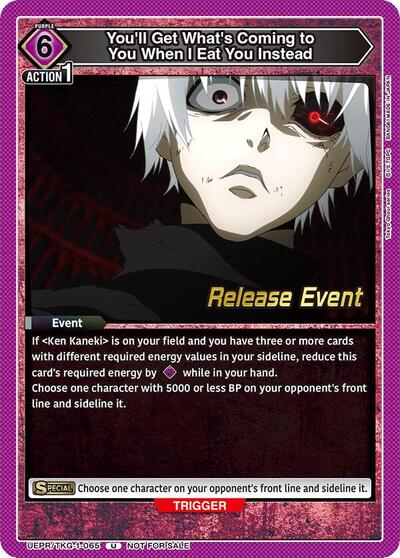 You'll Get What's Coming to You When I Eat You Instead card