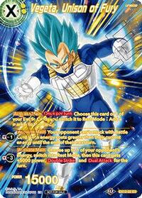 Vegeta, Unison of Fury (Premium Alt-Art Set 2026 Vol.1) card art