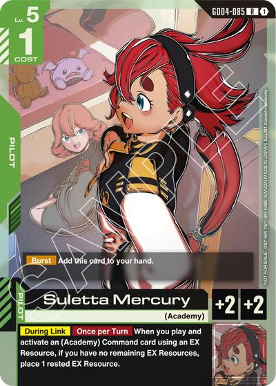 Suletta Mercury (GD04 Release Event) card
