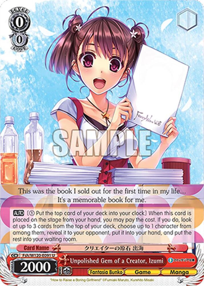 Unpolished Gem of a Creator, Izumi