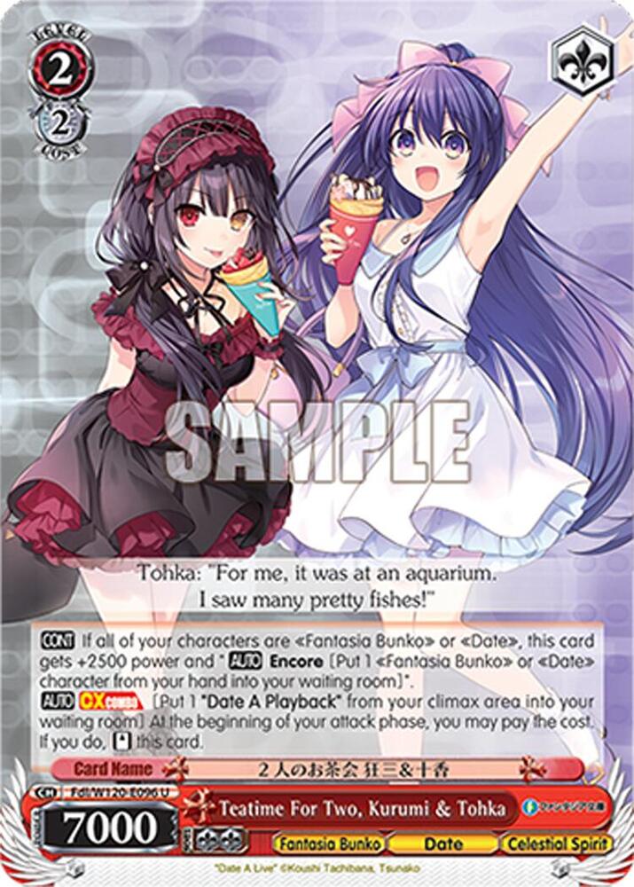 Teatime For Two, Kurumi & Tohka - Fujimi Fantasia Bunko Vol.2