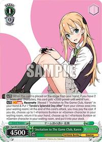 Invitation to The Game Club, Karen (SR)