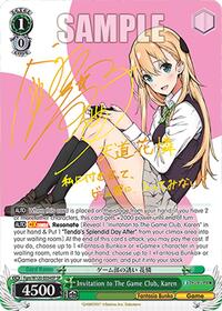 Invitation to The Game Club, Karen (SP)