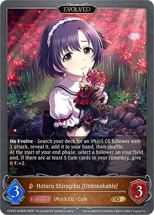 Hotaru Shiragiku [Unbreakable] (Evolved) - ECP02: THE IDOLM@STER CINDERELLA  GIRLS - Shadowverse: Evolve - TCGplayer.com
