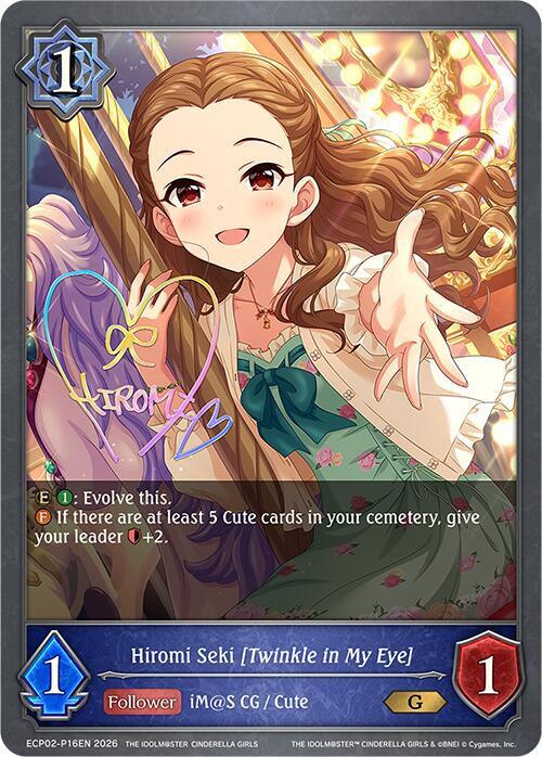 Hiromi Seven　 Hiromi Seki [Twinkle in My Eye] - P16EN (Foil) - ECP02: THE IDOLM
