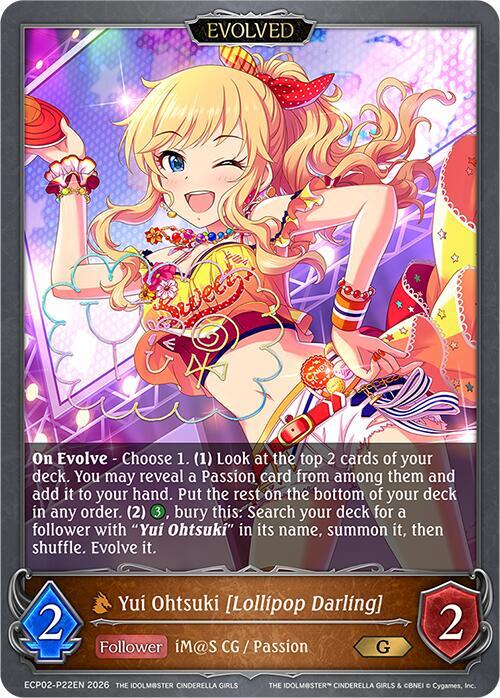Yui Ohtsuki [Lollipop Darling] (Evolved) - P22EN (Foil) - ECP02