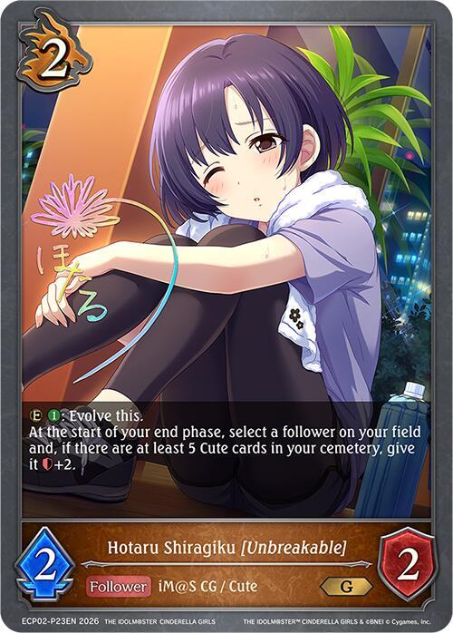 しらたま Hotaru Shiragiku [Unbreakable] - P23EN (Foil) - ECP02: THE IDOLM