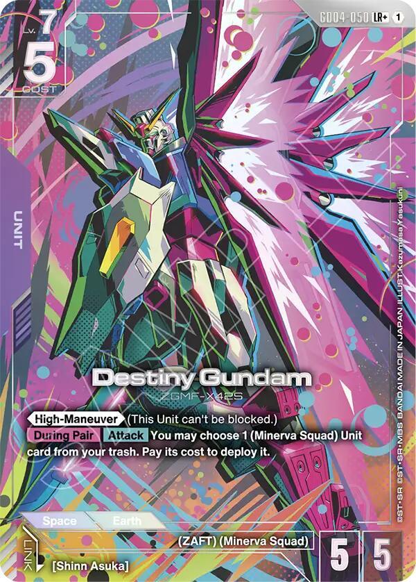 Destiny Gundam (LR+) - Phantom Aria - Gundam Card Game - TCGplayer.com